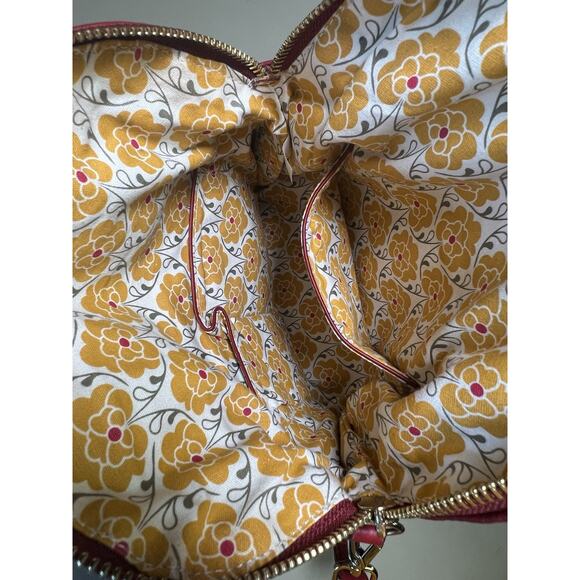 Emma Fox Classic Large Foldover Leather Bag Bordeaux ML8614 —READ— - Picture 8 of 16